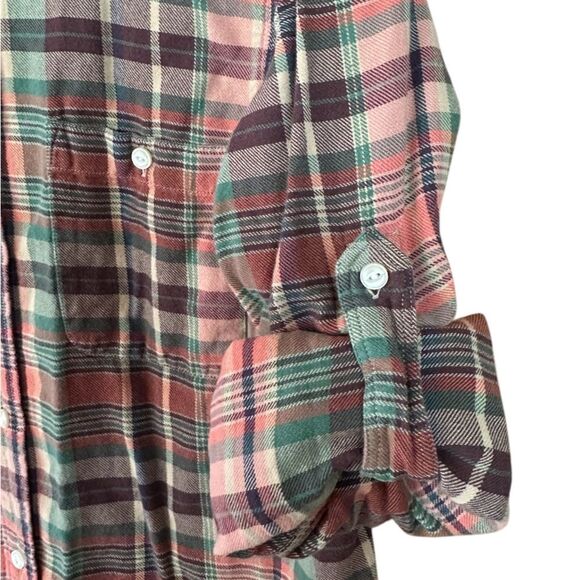Vintage Lauren Jeans Co Ralph Lauren Plaid Button-up Shirt Women’s Size Medium - Picture 3 of 8